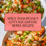 Thai Peanut Cottage Cheese Bowl Recipe