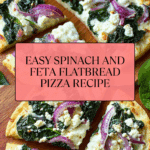 Tasty Spinach and Feta Flatbread Pizza Recipe
