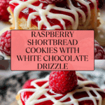 Raspberry Shortbread with White Chocolate Drizzle Recipe