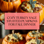 Turkey Sage Stuffed Pumpkins Recipe