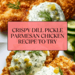 Crispy Dill Pickle Parmesan Chicken Recipe