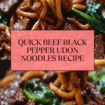 Quick and Flavorful Beef Black Pepper Udon Recipe