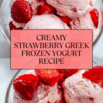 Strawberry Greek Frozen Yogurt Recipe