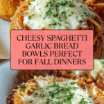 Spaghetti Garlic Bread Bowls Recipe