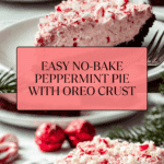 No Bake Christmas Peppermint Pie Recipe