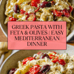 Greek Pasta with Feta & Olives Recipe