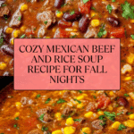 Mexican Beef and Rice Soup Recipe
