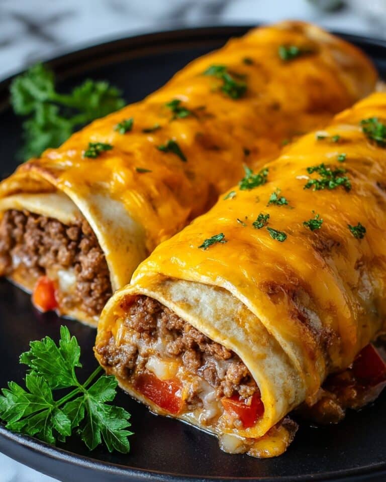Irresistible Garlic Butter Cheeseburger Rollups Recipe