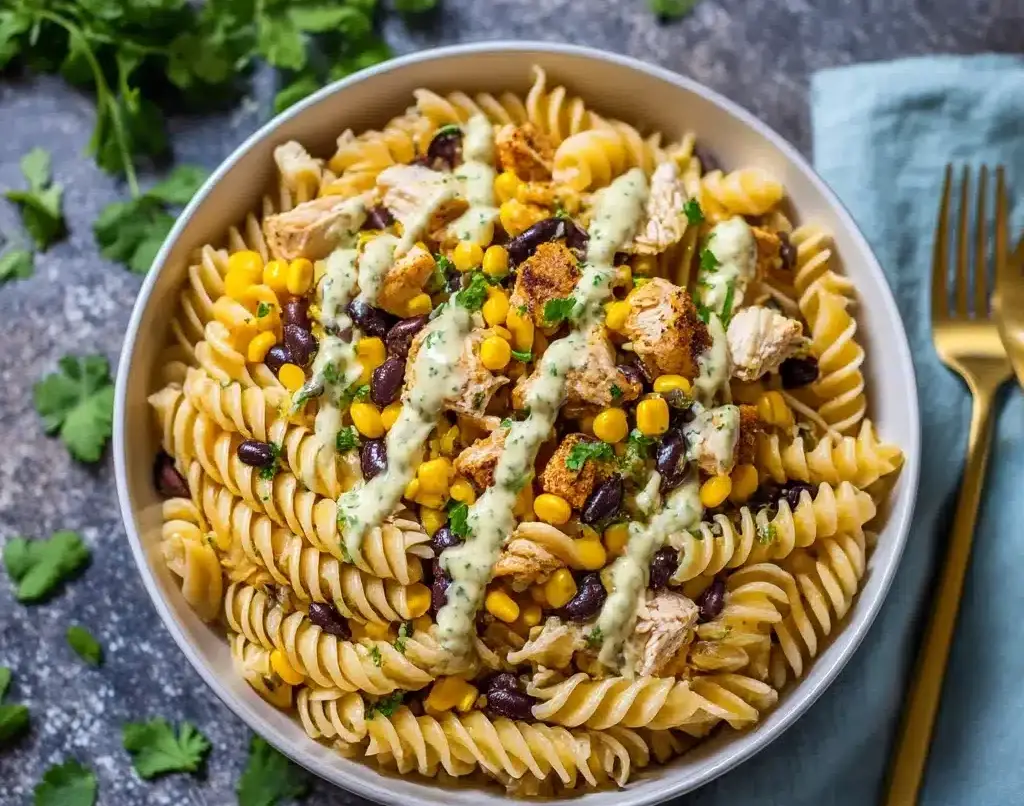 BBQ Chicken Pasta Salad Recipe