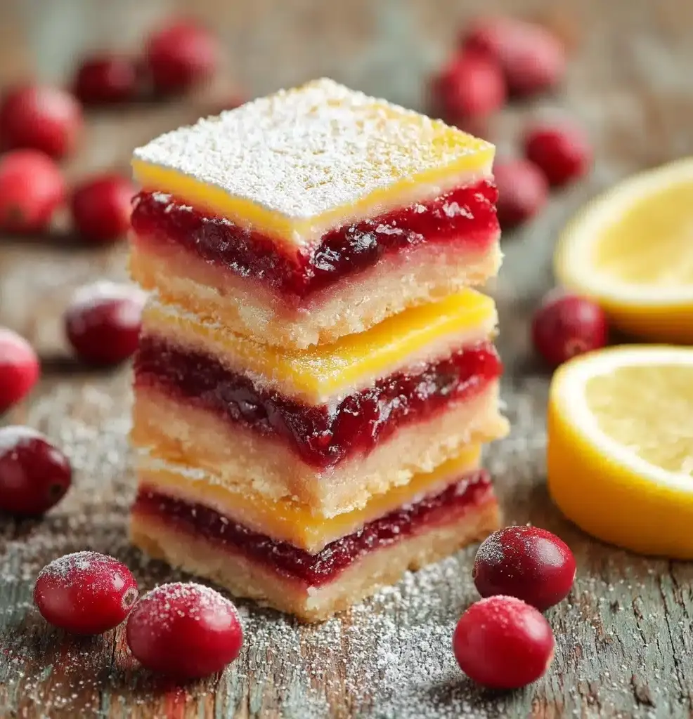 Cranberry Lemon Bars Recipe