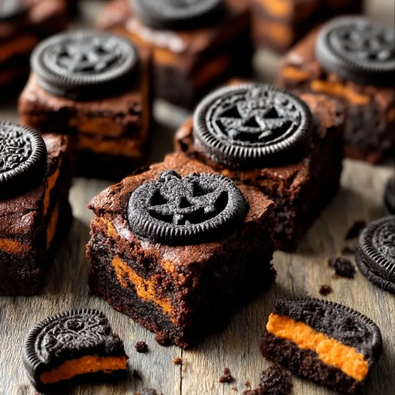 Halloween Oreo Cookie Boo Brownies Recipe