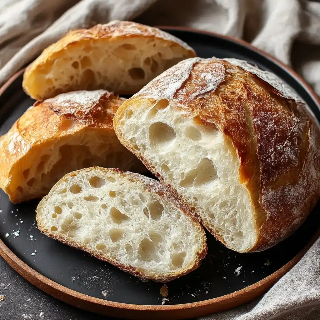 Rustic Italian Crusty Bread Recipe - Recipe Image