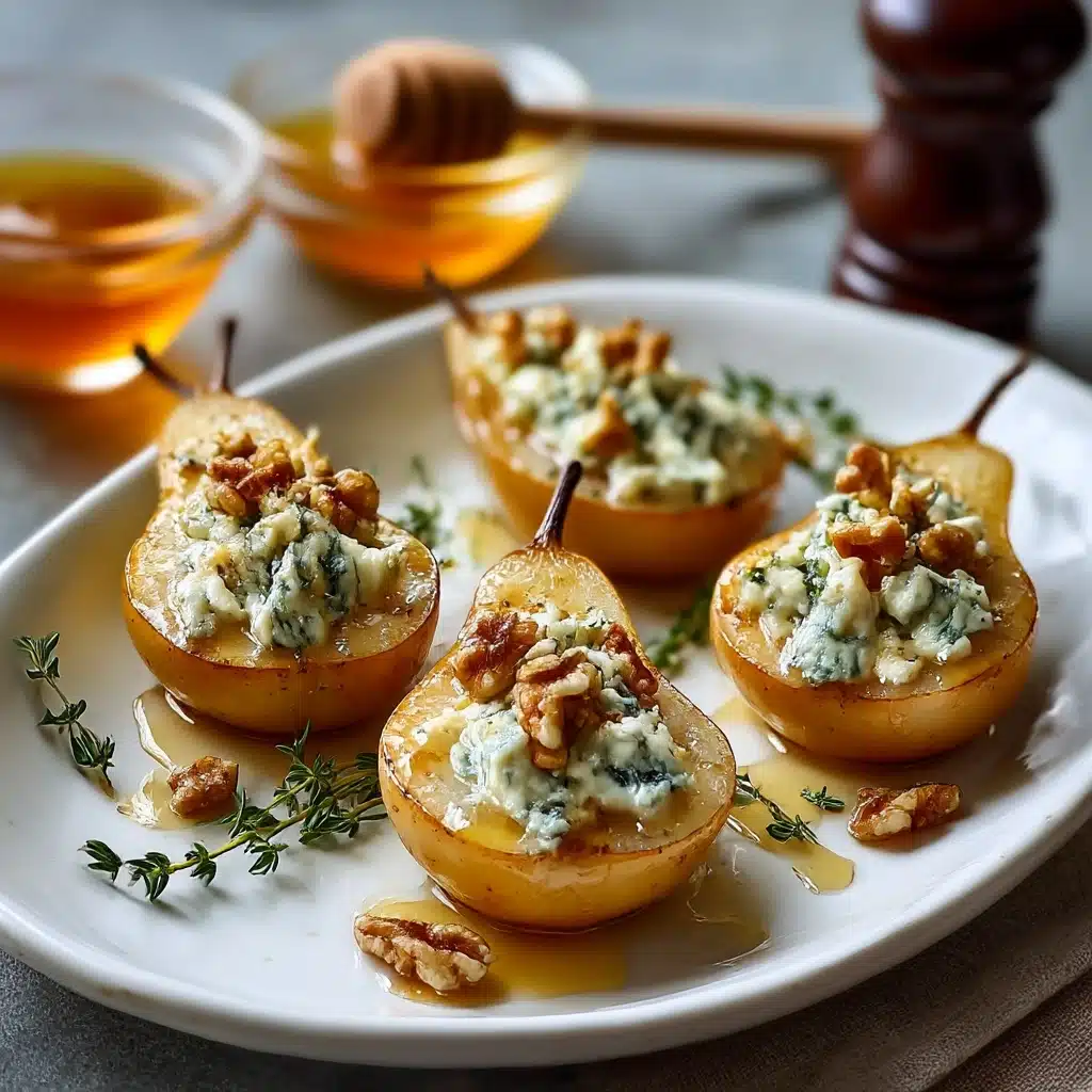 Elegant Blue Cheese Stuffed Pears Recipe - Recipe Image
