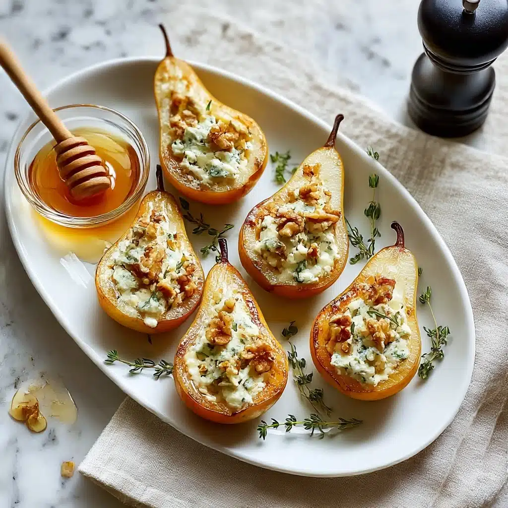 Elegant Blue Cheese Stuffed Pears Recipe - Recipe Image