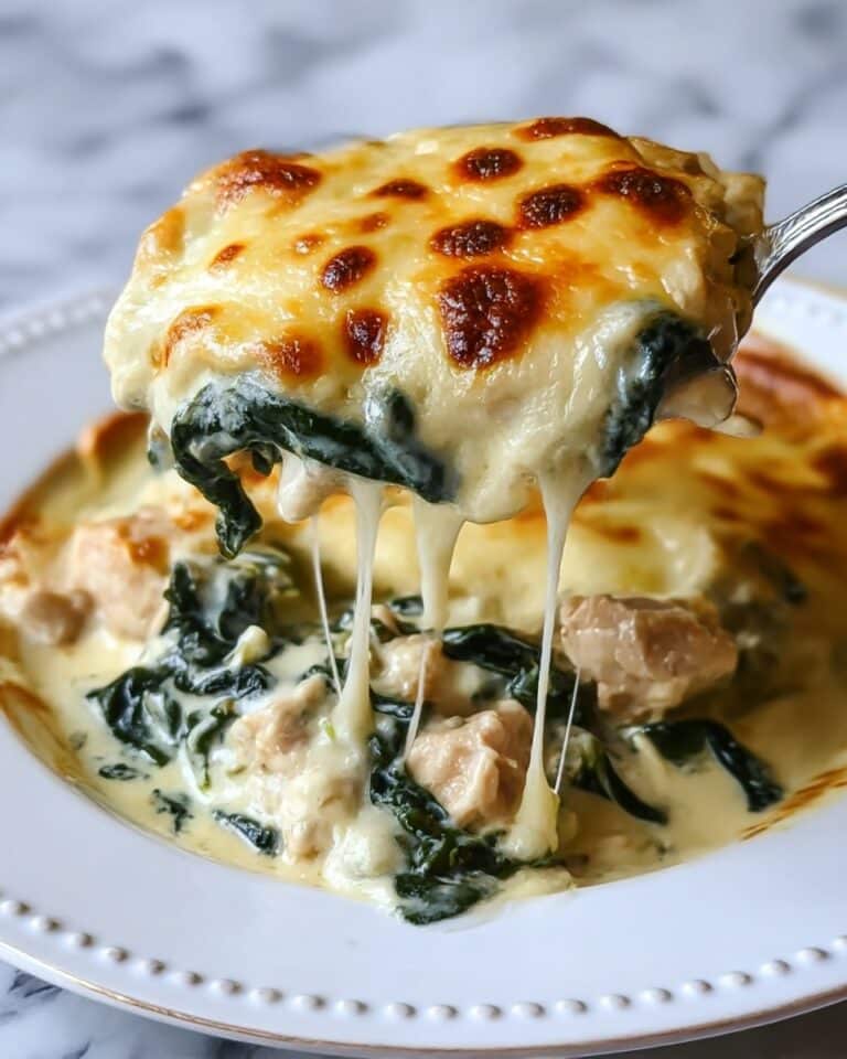 Chicken and Spinach Casserole with Cream Cheese Recipe