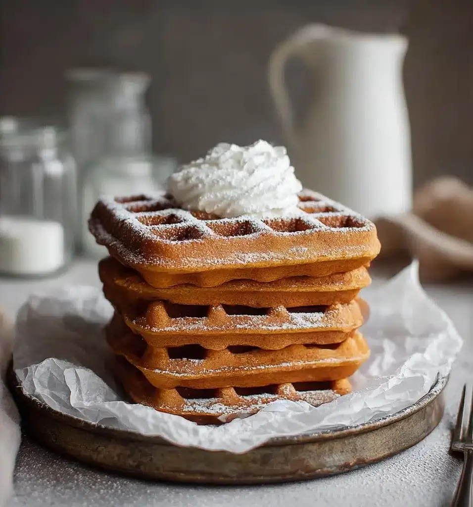 Christmas Morning Gingerbread Waffles Recipe