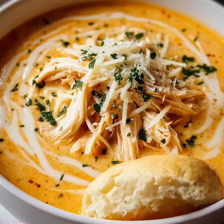 Crock Pot Creamy Chicken Parmesan Soup Recipe