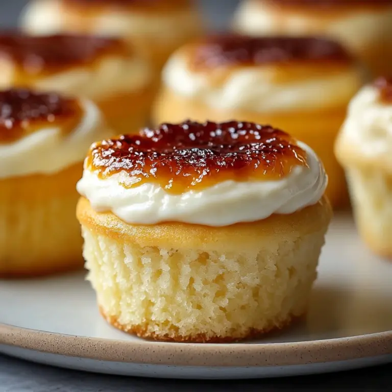 Vanilla Bean Crème Brûlée Cheesecake Cupcakes Recipe