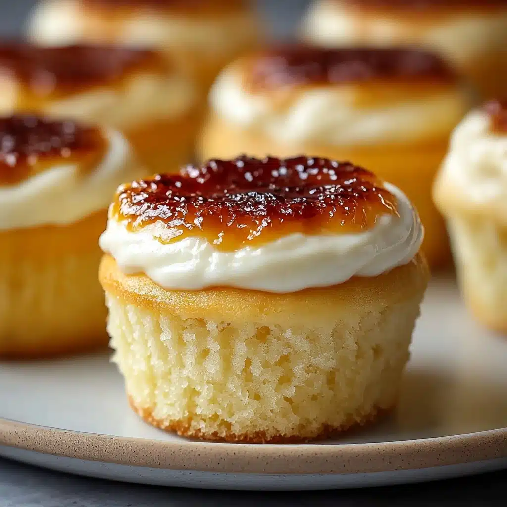 Vanilla Bean Crème Brûlée Cheesecake Cupcakes Recipe - Recipe Image