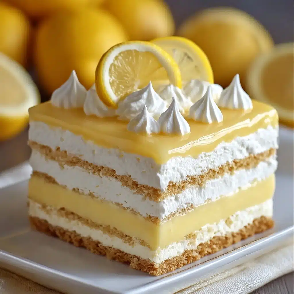 No-Bake Lemon Eclair Cake Recipe - Recipe Image
