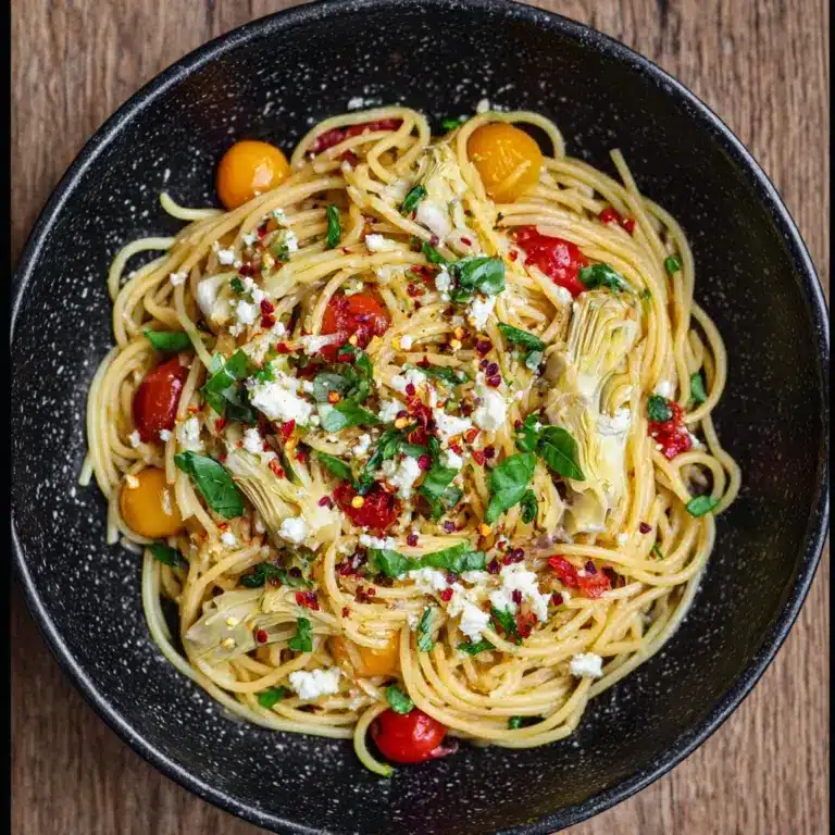 Simple Mediterranean Olive Oil Pasta Recipe