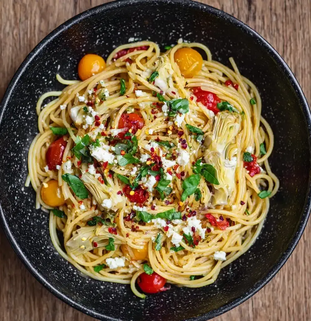 Simple Mediterranean Olive Oil Pasta Recipe