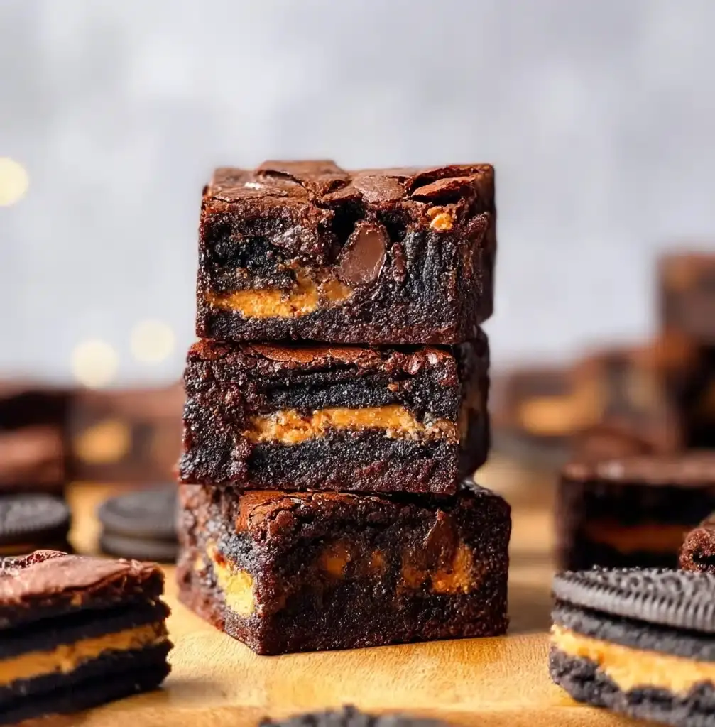 Halloween Oreo Cookie Boo Brownies Recipe