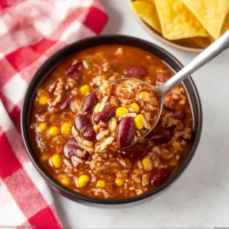 Crockpot Taco Rice Soup Recipe
