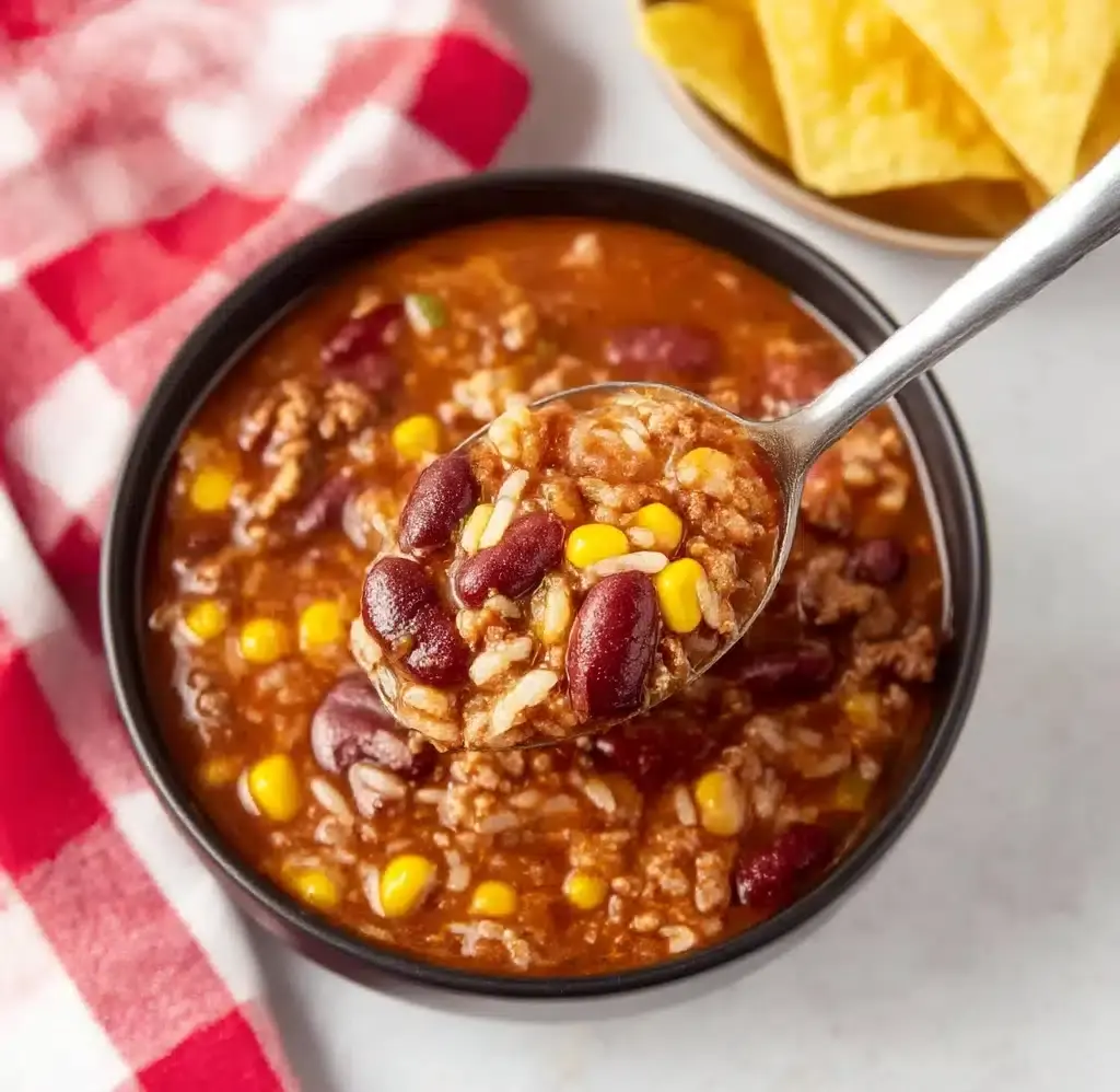 Crockpot Taco Rice Soup Recipe
