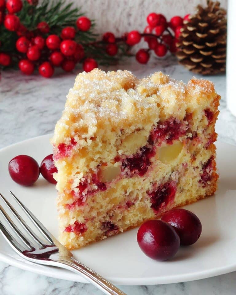 Christmas Cranberry Buckle with Sugar Cookie Streusel Recipe
