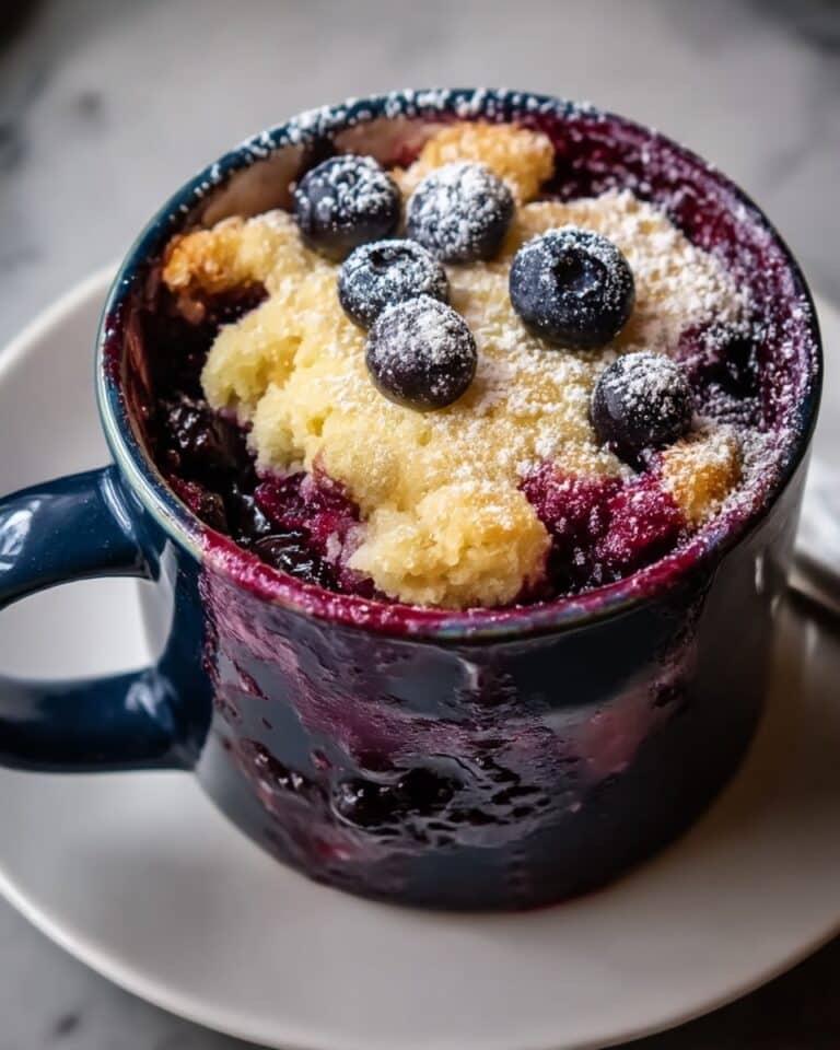 Microwave Blueberry Mug Cake Recipe