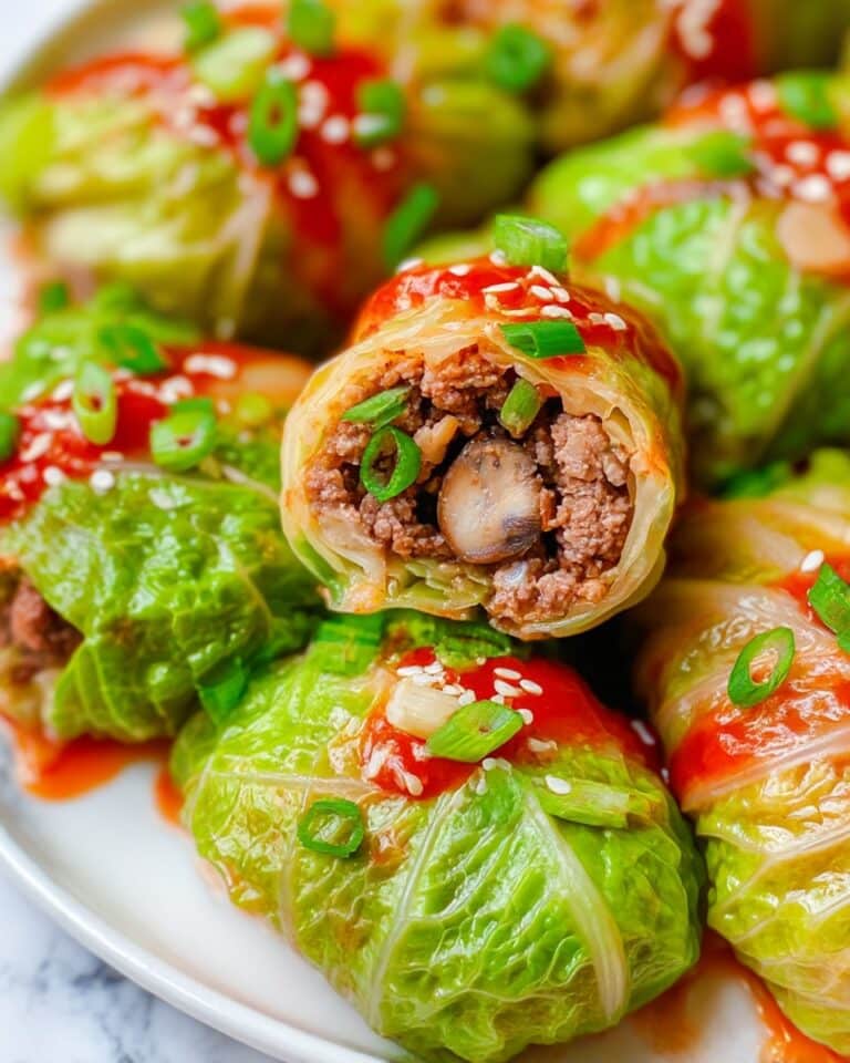 Garlic Soy Napa Cabbage Rolls Recipe