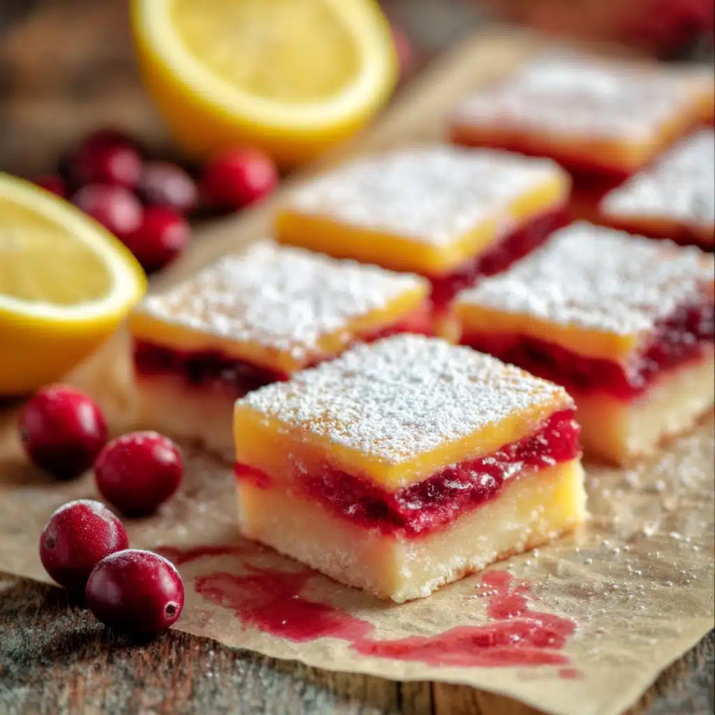 Cranberry Lemon Bars Recipe - Recipe Image