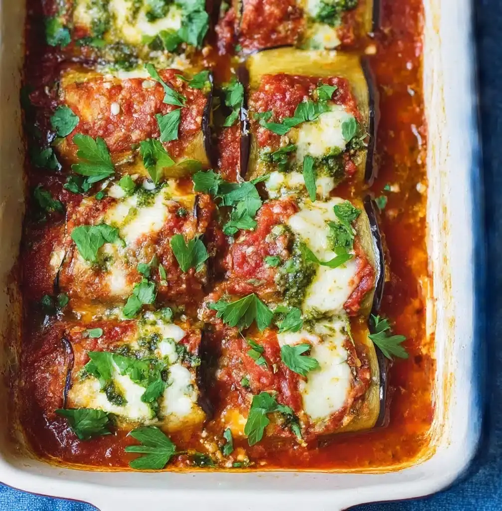 Healthy Eggplant Rollatini Recipe