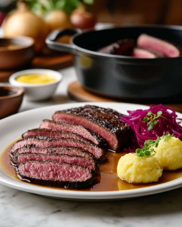 German Sauerbraten: Classic Marinated Roast with Spiced Gravy Recipe