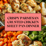 Parmesan Crusted Chicken Sheet Pan Dinner
