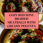 Red Wine Braised Meatballs Recipe