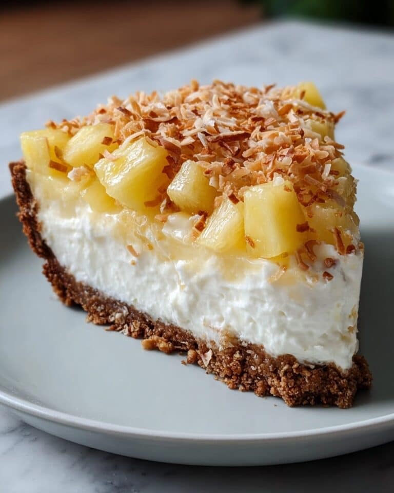 Coconut Pineapple Cheesecake: A Tropical Dessert Delight Recipe