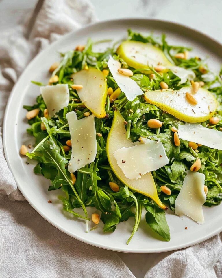 Pear and Arugula Salad with Honey Vinaigrette Recipe