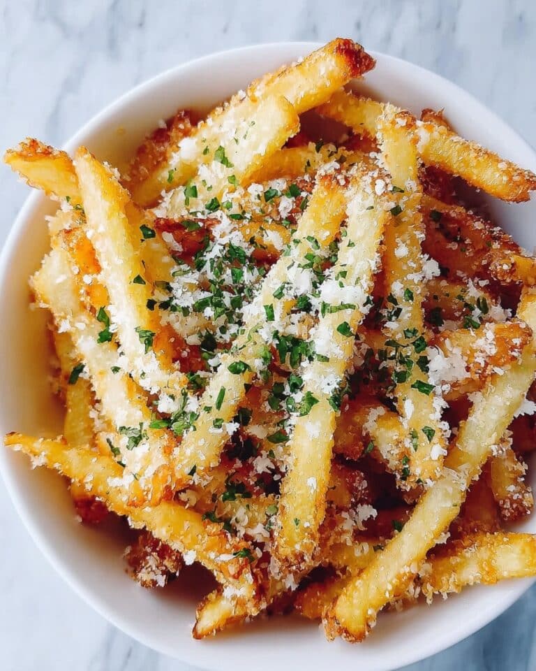 Air Fryer Garlic Parmesan Fries Recipe