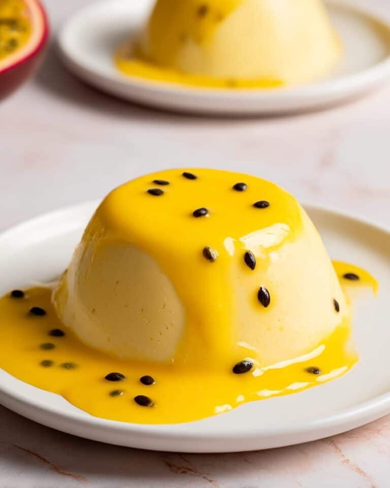 Passion Fruit Panna Cotta (No Gelatin) Recipe