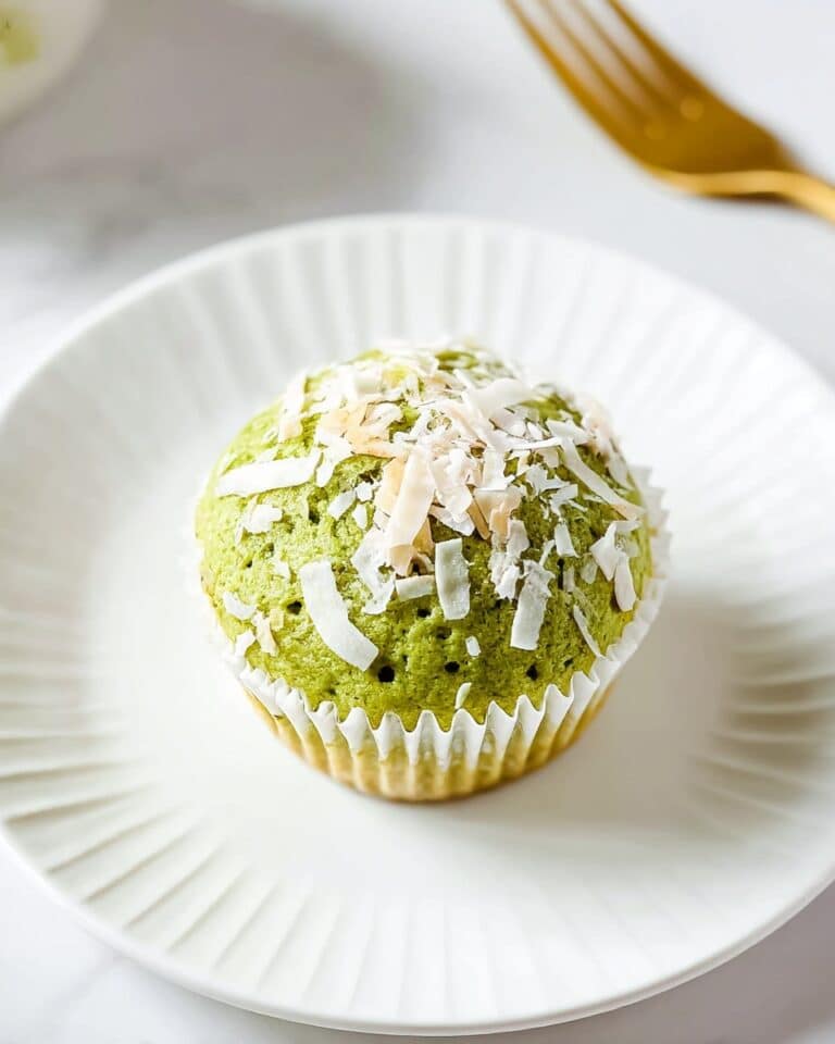 Matcha Banana Coconut Muffins Recipe