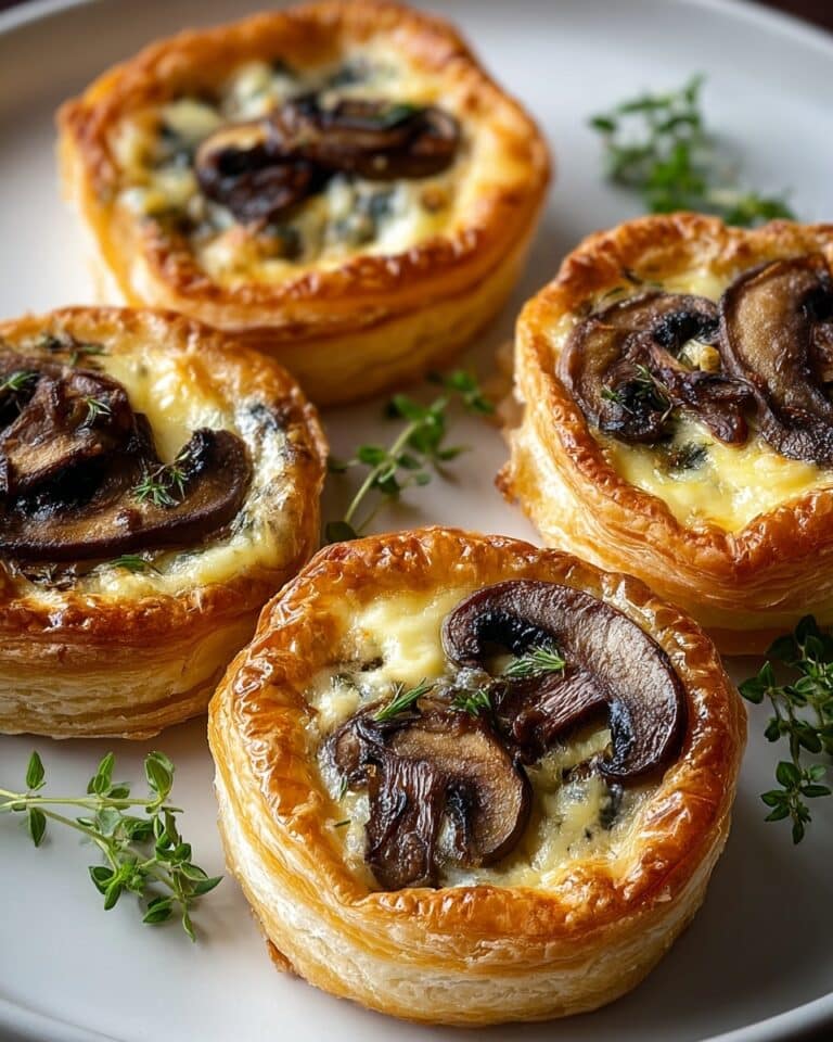 Mini Mushroom and Gruyère Pot Pies with Thyme Recipe