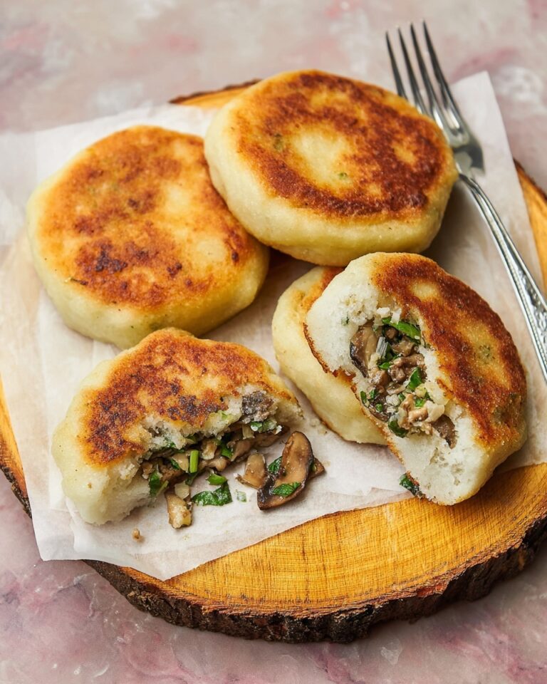 Mushroom Stuffed Potato Cakes Recipe