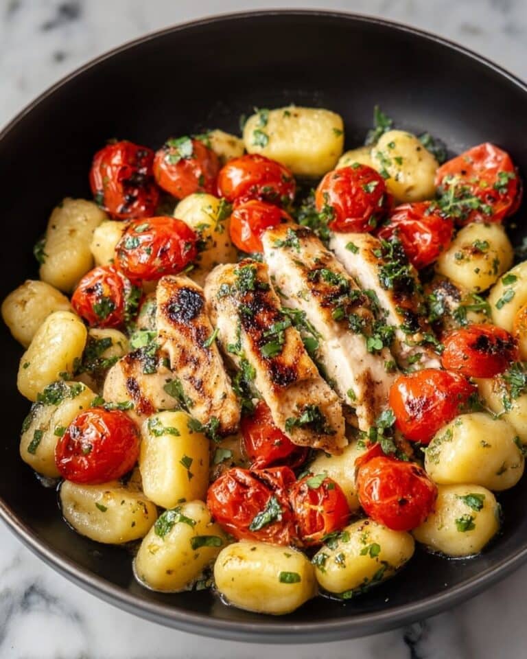 Creamy Garlic Chicken Gnocchi Skillet Recipe