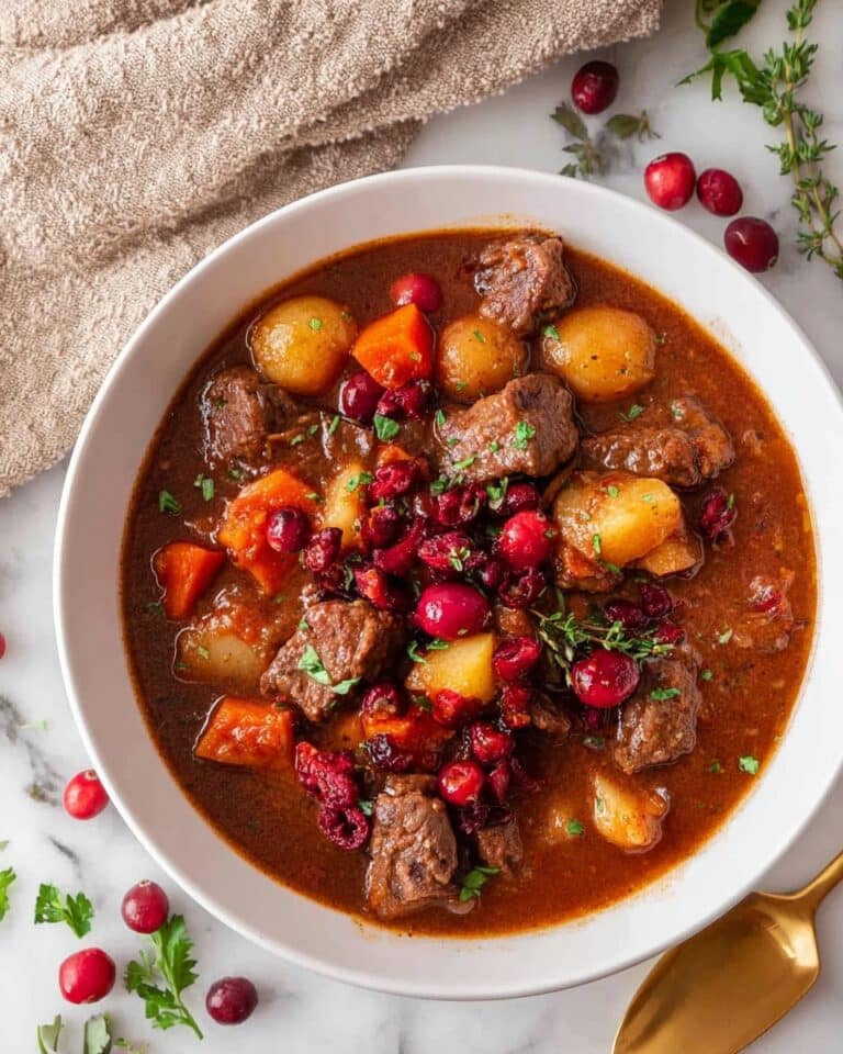 Cranberry Apple Beef Stew Recipe