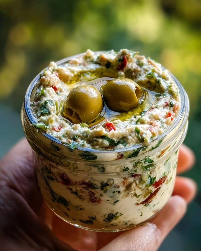 Olive Lovers’ Dream Dip – Creamy Feta & Green Olive Spread Recipe