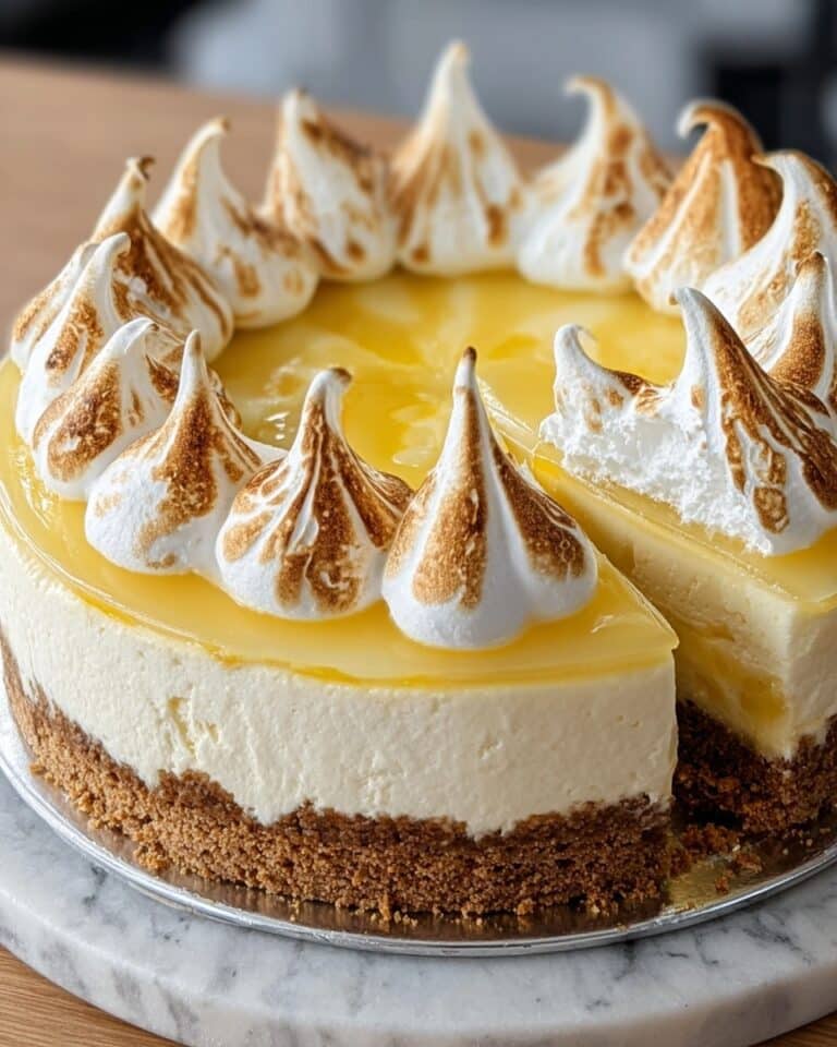 Triple Lemon Meringue Cheesecake Recipe