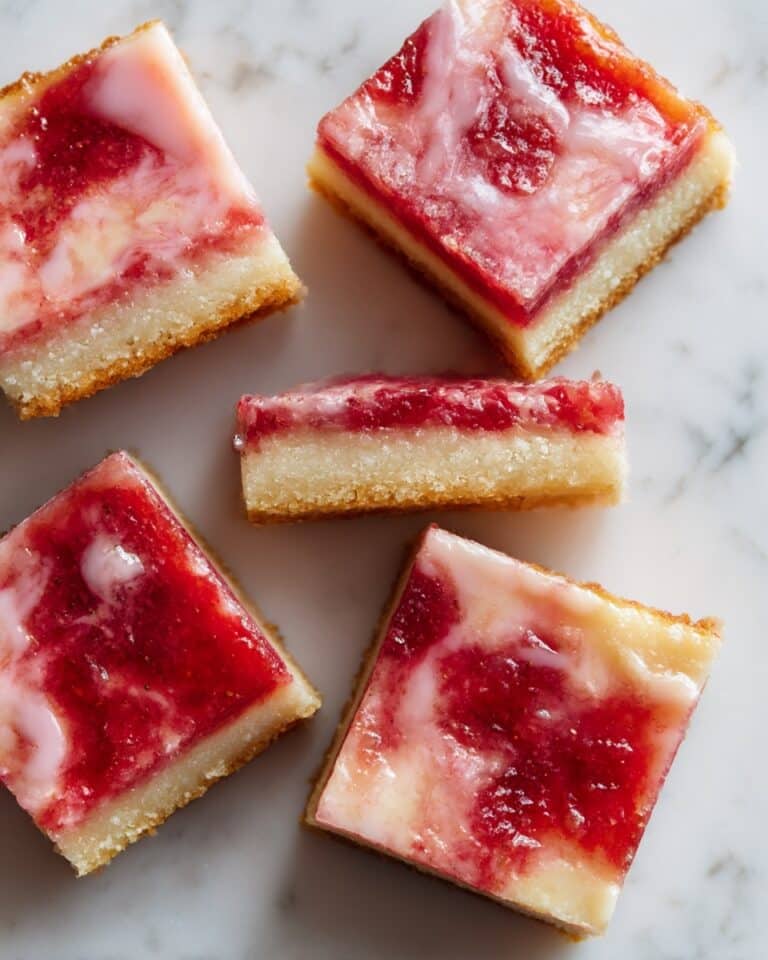 Sweet Raspberry Jam Focaccia with Powdered Sugar Glaze Recipe