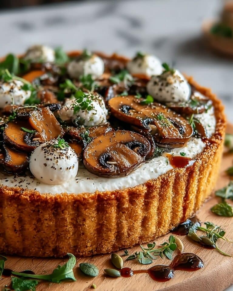 Harvest Delight: Pumpkin Sage & Mushroom Tart Recipe